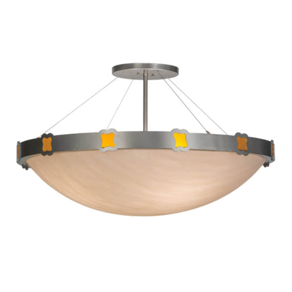 Meyda Tiffany Festiva 4 Light 42" Wide Semi-Flush Bowl Ceiling Fixture