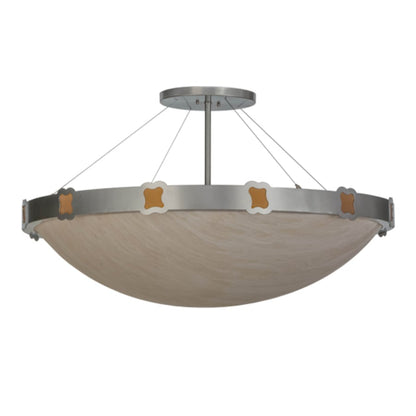 Meyda Tiffany Festiva 4 Light 42" Wide Semi-Flush Bowl Ceiling Fixture