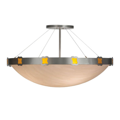 Meyda Tiffany Festiva 4 Light 42" Wide Semi-Flush Bowl Ceiling Fixture