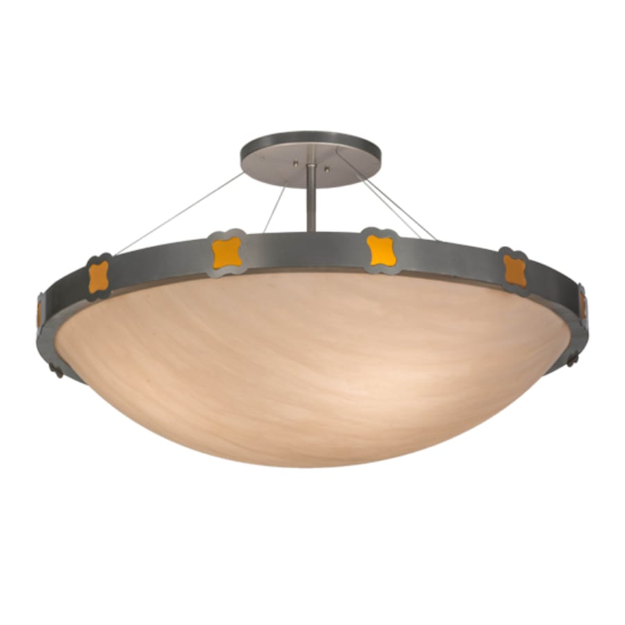 Meyda Tiffany Festiva 4 Light 42" Wide Semi-Flush Bowl Ceiling Fixture