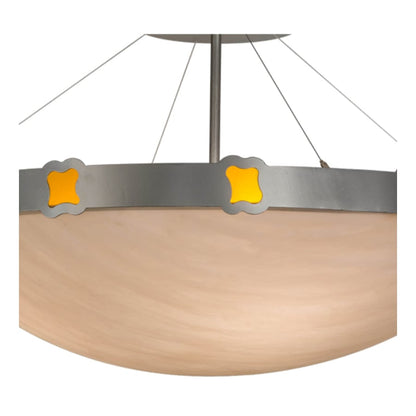 Meyda Tiffany Festiva 4 Light 42" Wide Semi-Flush Bowl Ceiling Fixture