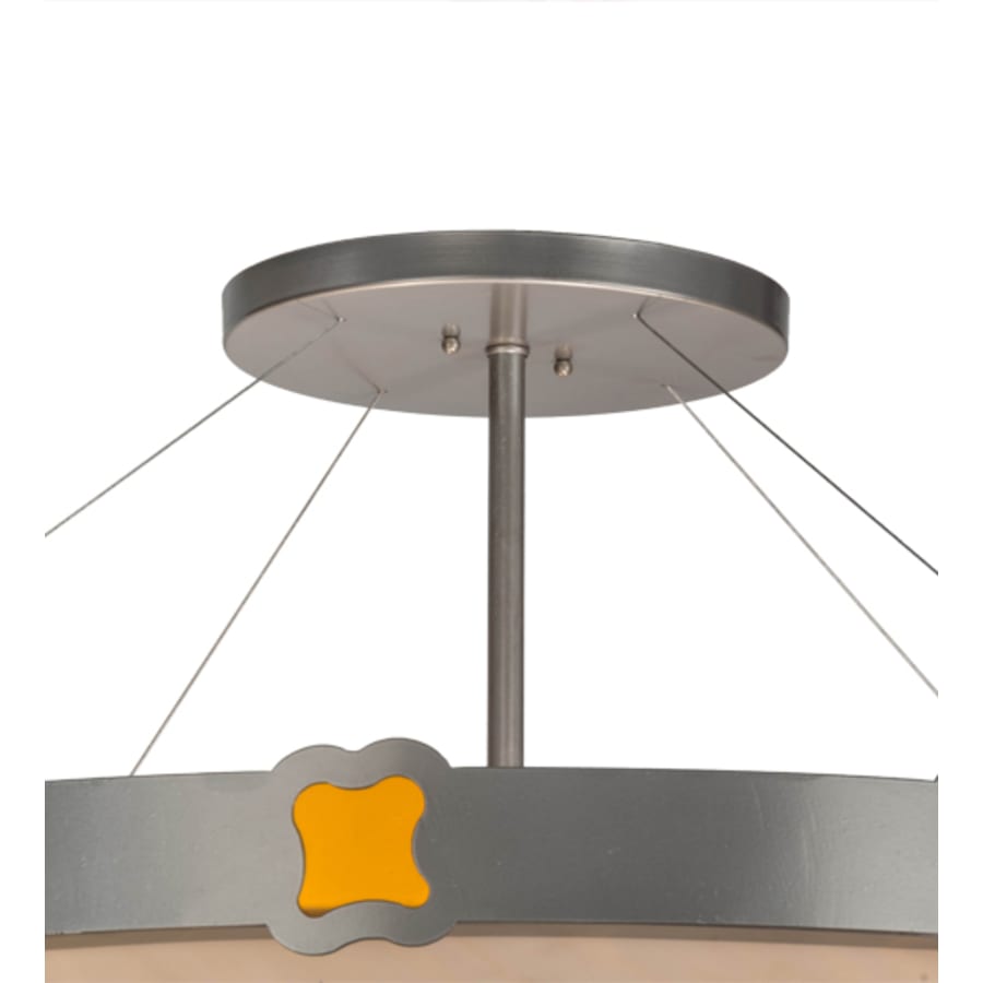 Meyda Tiffany Festiva 4 Light 42" Wide Semi-Flush Bowl Ceiling Fixture