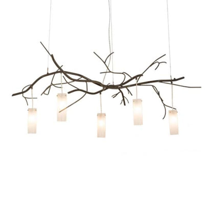 Meyda Tiffany Winter Solstice 5 Light 72" Wide Linear Chandelier