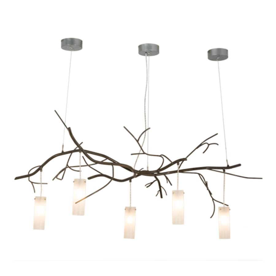 Meyda Tiffany Winter Solstice 5 Light 72" Wide Linear Chandelier
