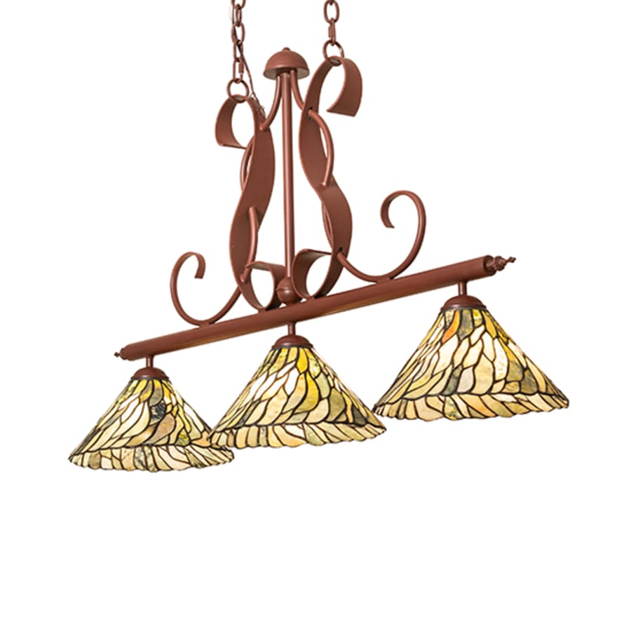 Meyda Tiffany Jadestone 3 Light 46" Wide Linear Pendant
