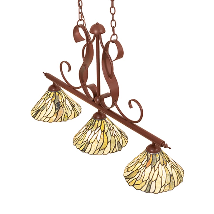 Meyda Tiffany Jadestone 3 Light 46" Wide Linear Pendant