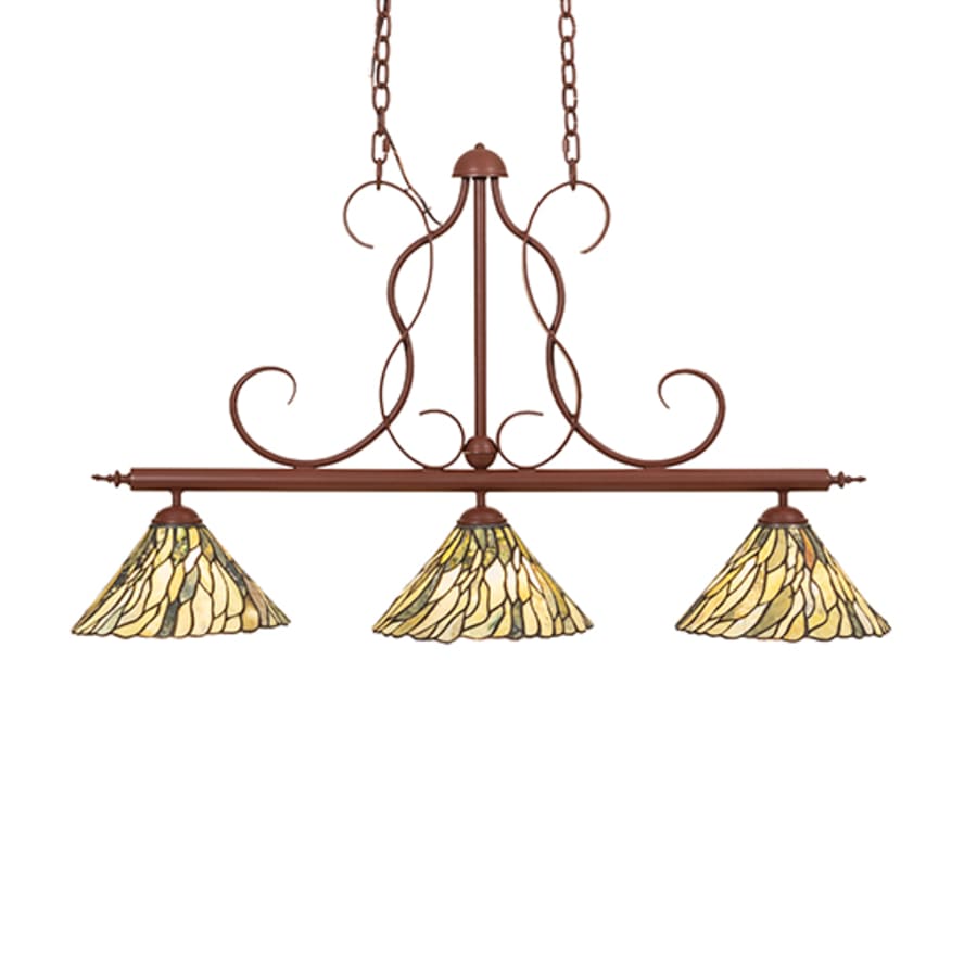 Meyda Tiffany Jadestone 3 Light 46" Wide Linear Pendant