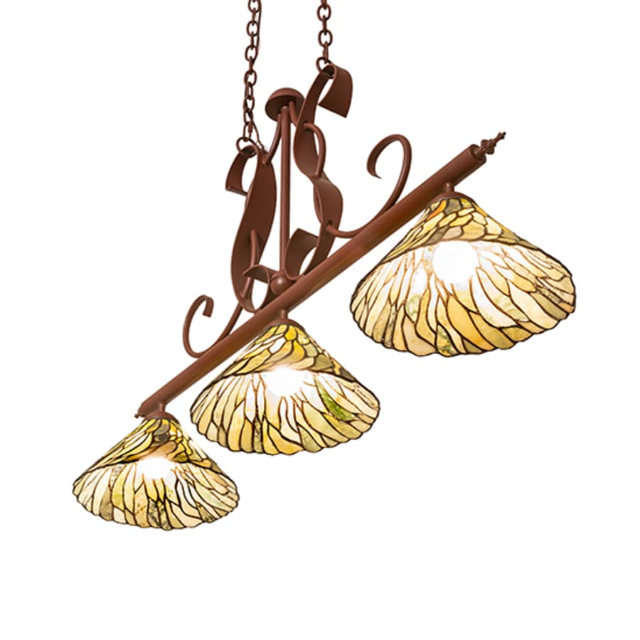 Meyda Tiffany Jadestone 3 Light 46" Wide Linear Pendant