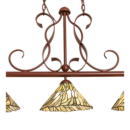 Meyda Tiffany Jadestone 3 Light 46" Wide Linear Pendant