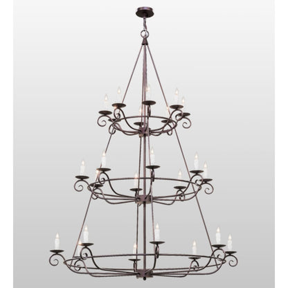 Meyda Tiffany Estrella 24 Light 60" Wide Taper Candle Style Chandelier