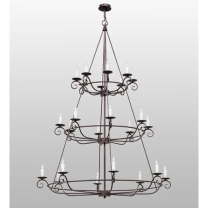 Meyda Tiffany Estrella 24 Light 60" Wide Taper Candle Style Chandelier