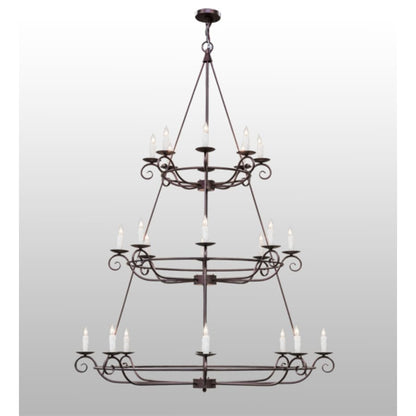 Meyda Tiffany Estrella 24 Light 60" Wide Taper Candle Style Chandelier