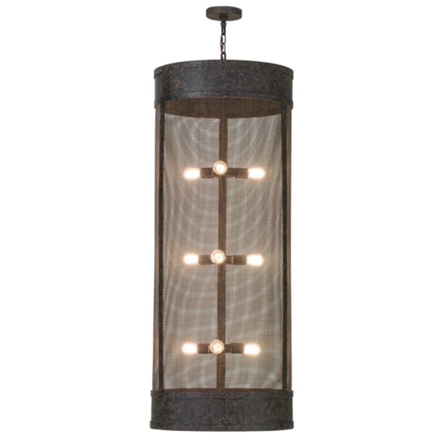 Meyda Tiffany Cilindro 9 Light 24" Wide Cage Pendant