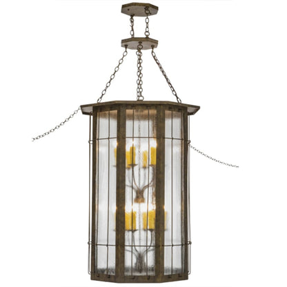 Meyda Tiffany Albany 16 Light 38" Wide Taper Candle Pendant