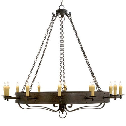 Meyda Tiffany Parnella 12 Light 72" Wide Taper Candle Style Chandelier