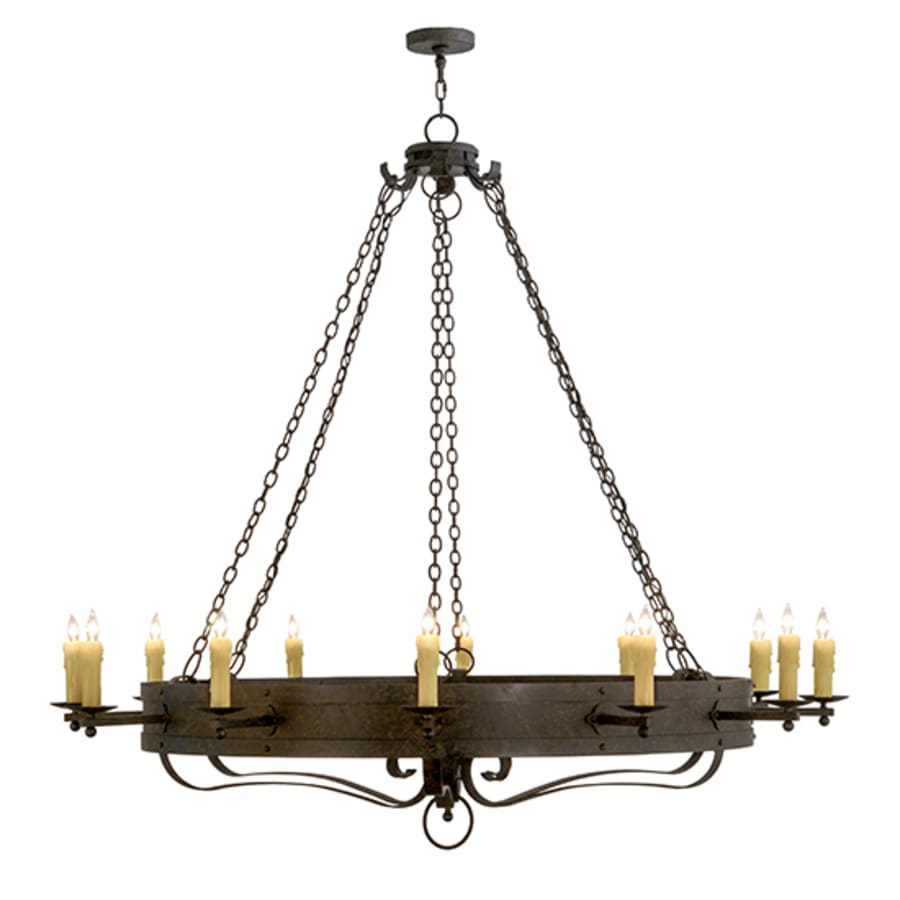 Meyda Tiffany Parnella 12 Light 72" Wide Taper Candle Style Chandelier