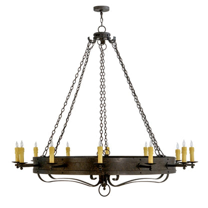 Meyda Tiffany Parnella 12 Light 72" Wide Taper Candle Style Chandelier