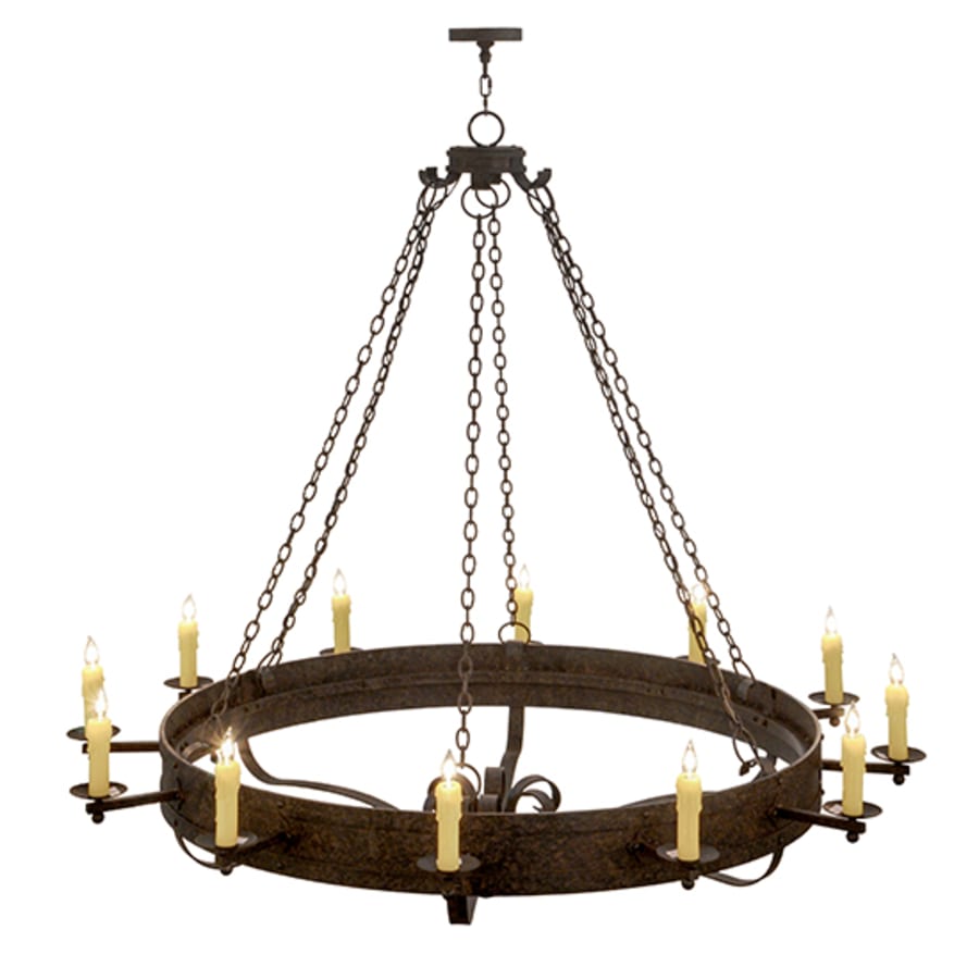 Meyda Tiffany Parnella 12 Light 72" Wide Taper Candle Style Chandelier