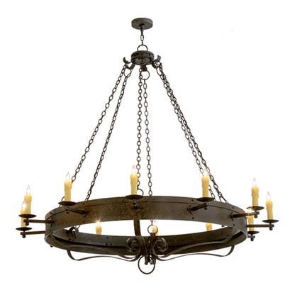 Meyda Tiffany Parnella 12 Light 72" Wide Taper Candle Style Chandelier