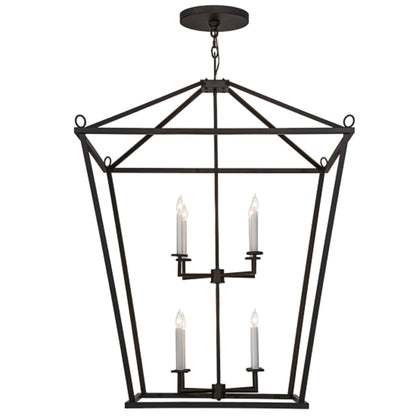 Meyda Tiffany Kitzi 8 Light 51" Wide Taper Candle Pendant