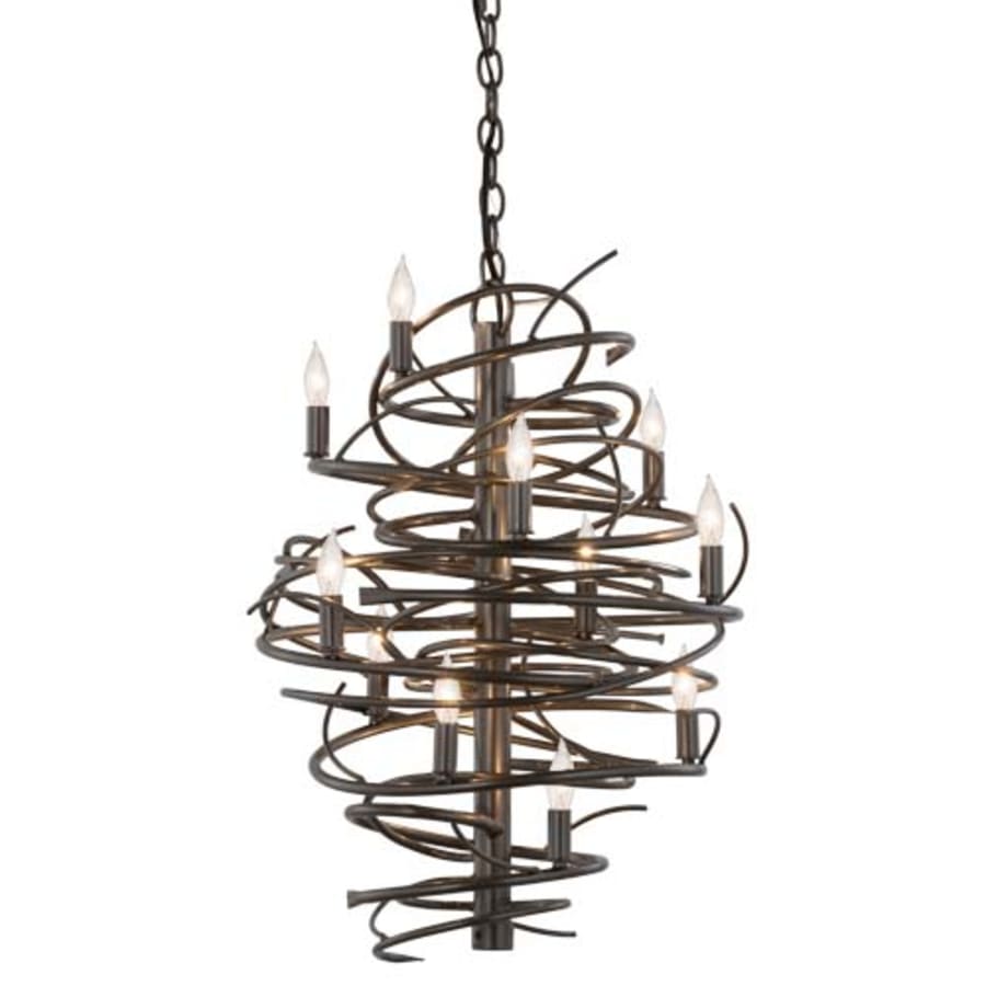 Meyda Tiffany Cyclone 13 Light 20" Wide Taper Candle Pendant