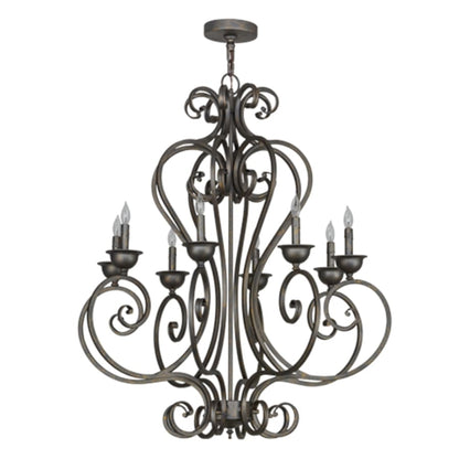 Meyda Tiffany Fernando 8 Light 36" Wide Taper Candle Empire Chandelier