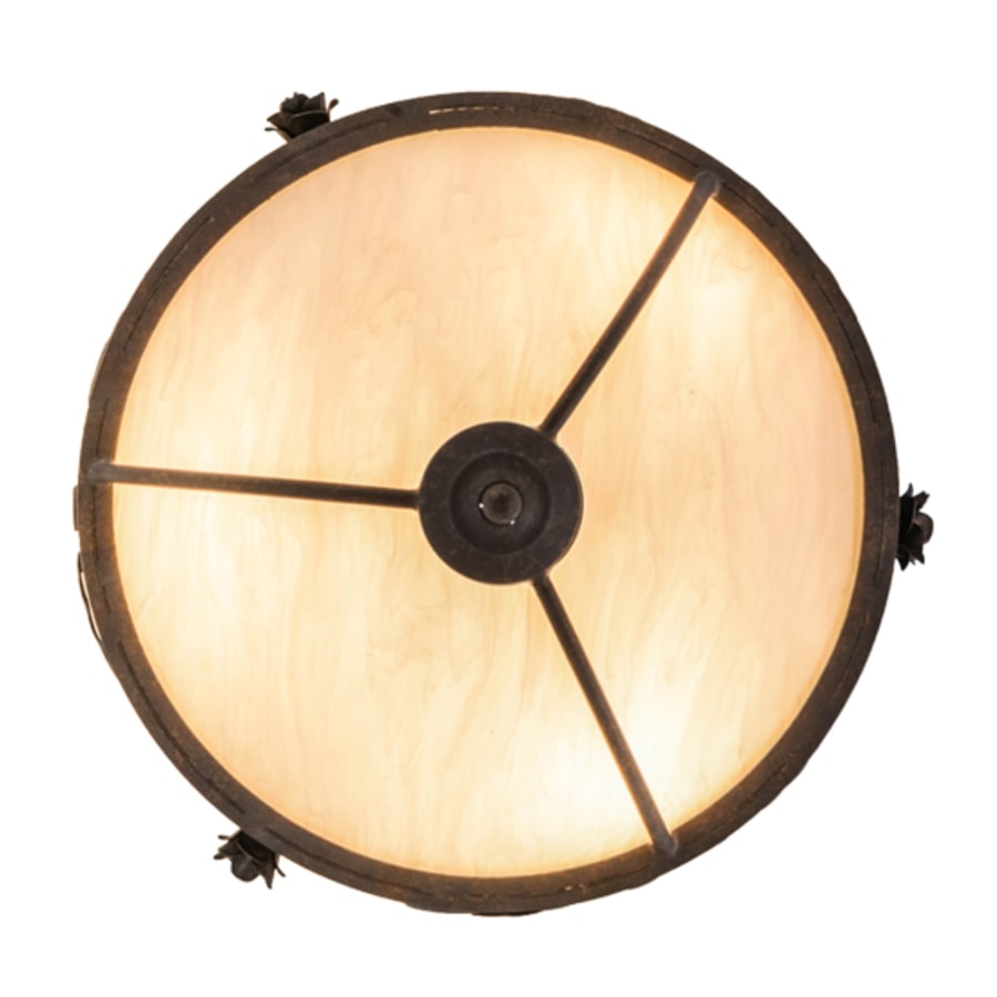 Meyda Tiffany Arabesque 3 Light 17" Wide Semi-Flush Bowl Ceiling Fixture