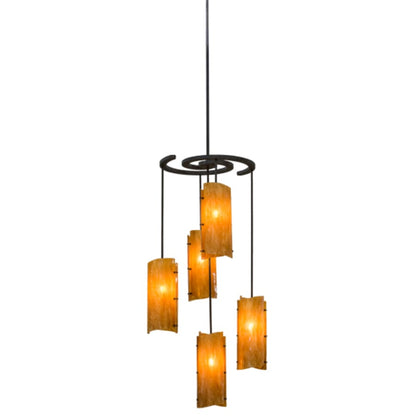 Meyda Tiffany Vortex 5 Light 34" Wide Chandelier