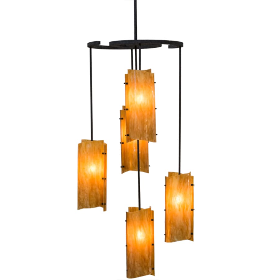 Meyda Tiffany Vortex 5 Light 34" Wide Chandelier