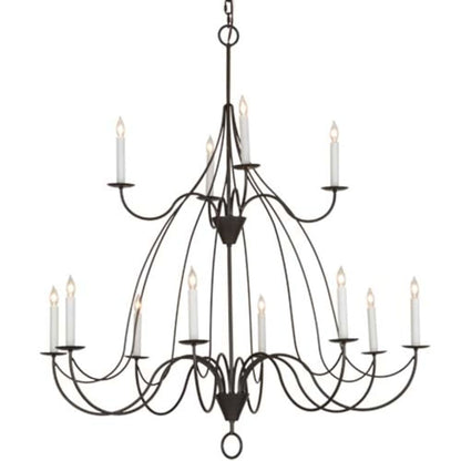 Meyda Tiffany Polonaise 12 Light 48" Wide Taper Candle Style Chandelier