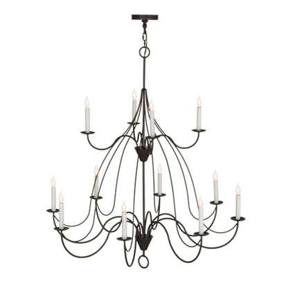 Meyda Tiffany Polonaise 12 Light 48" Wide Taper Candle Style Chandelier