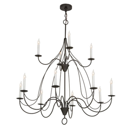 Meyda Tiffany Polonaise 12 Light 48" Wide Taper Candle Style Chandelier