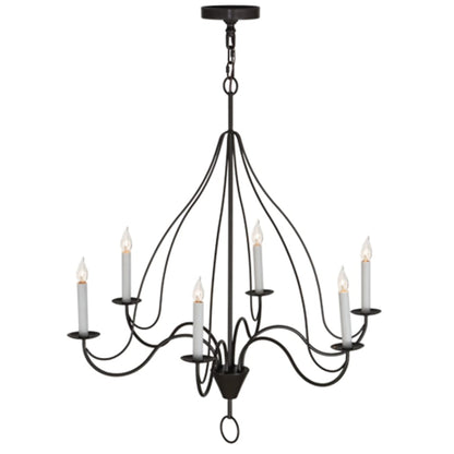 Meyda Tiffany Polonaise 6 Light 36" Wide Taper Candle Style Chandelier