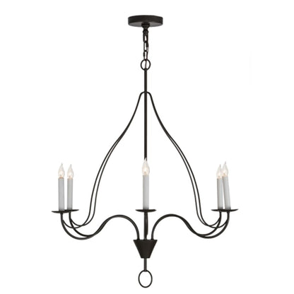 Meyda Tiffany Polonaise 6 Light 36" Wide Taper Candle Style Chandelier