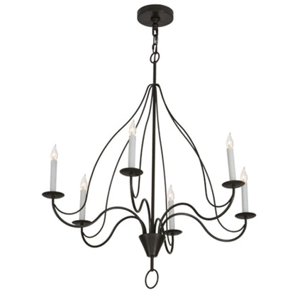 Meyda Tiffany Polonaise 6 Light 36" Wide Taper Candle Style Chandelier