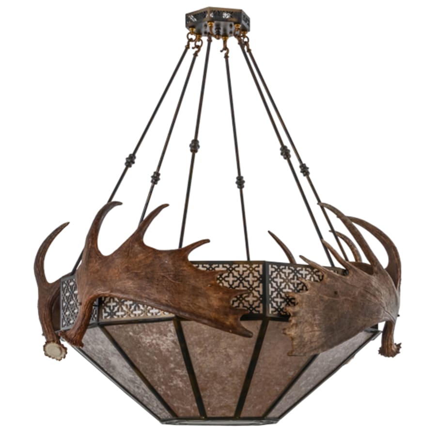 Meyda Tiffany Moose 8 Light 54" Wide Pendant
