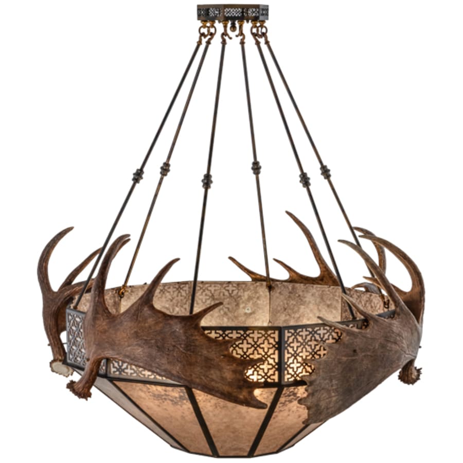 Meyda Tiffany Moose 8 Light 54" Wide Pendant