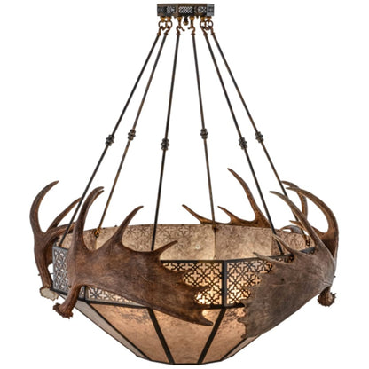 Meyda Tiffany Moose 8 Light 54" Wide Pendant