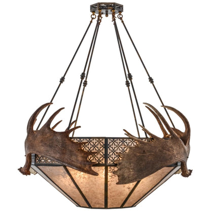 Meyda Tiffany Moose 8 Light 54" Wide Pendant