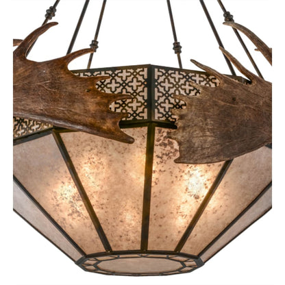 Meyda Tiffany Moose 8 Light 54" Wide Pendant