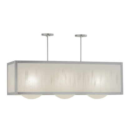 Meyda Tiffany Quadrato 3 Light 44" Wide Linear Pendant