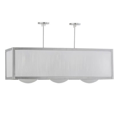 Meyda Tiffany Quadrato 3 Light 44" Wide Linear Pendant