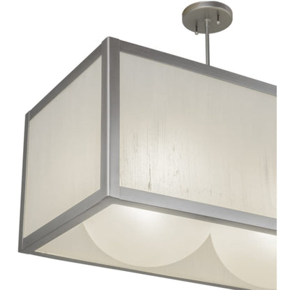 Meyda Tiffany Quadrato 3 Light 44" Wide Linear Pendant