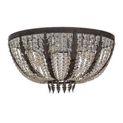 Meyda Tiffany Chrisanne 6 Light 32" Wide Flush Mount Bowl Ceiling Fixture