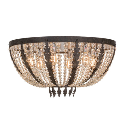 Meyda Tiffany Chrisanne 6 Light 32" Wide Flush Mount Bowl Ceiling Fixture