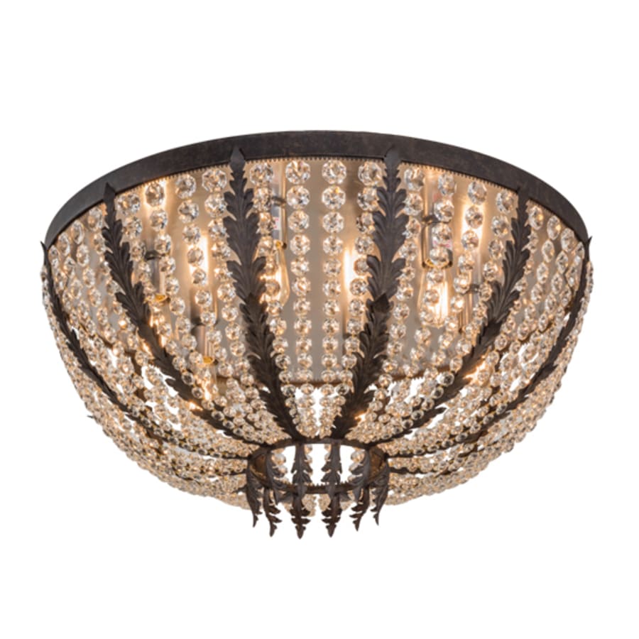 Meyda Tiffany Chrisanne 6 Light 32" Wide Flush Mount Bowl Ceiling Fixture