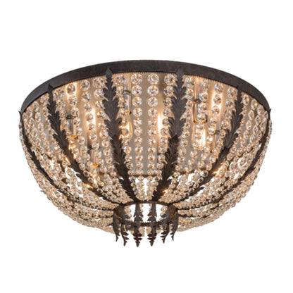 Meyda Tiffany Chrisanne 6 Light 32" Wide Flush Mount Bowl Ceiling Fixture