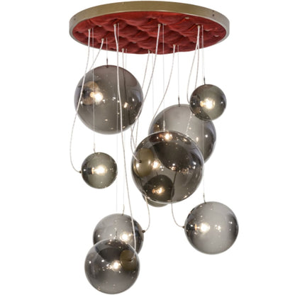 Meyda Tiffany Bola 9 Light 40" Wide Abstract Multi Light Pendant