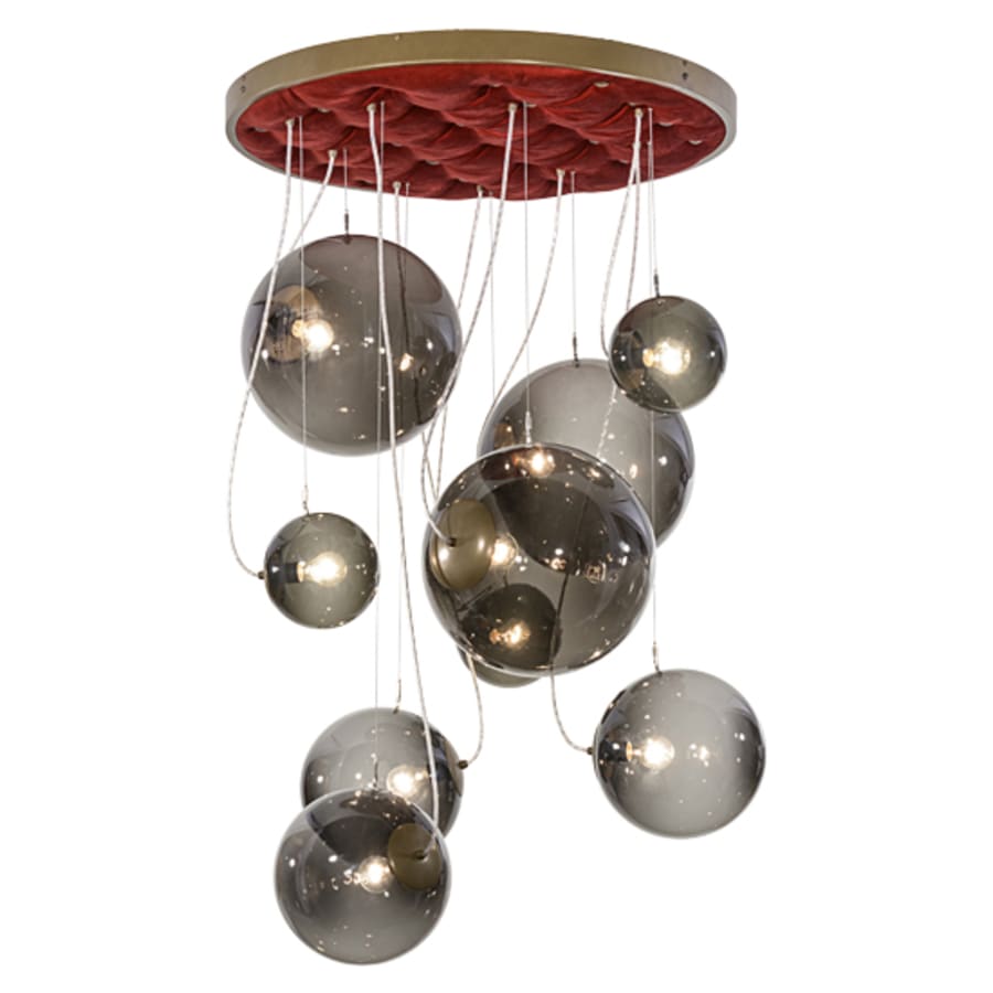 Meyda Tiffany Bola 9 Light 40" Wide Abstract Multi Light Pendant