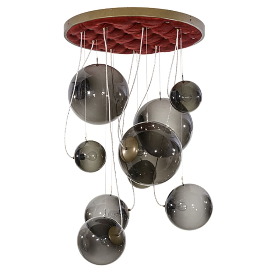 Meyda Tiffany Bola 9 Light 40" Wide Abstract Multi Light Pendant